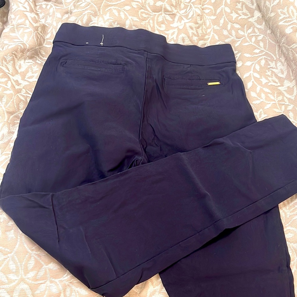 Anne Klein blue straight leg dress pants size 6